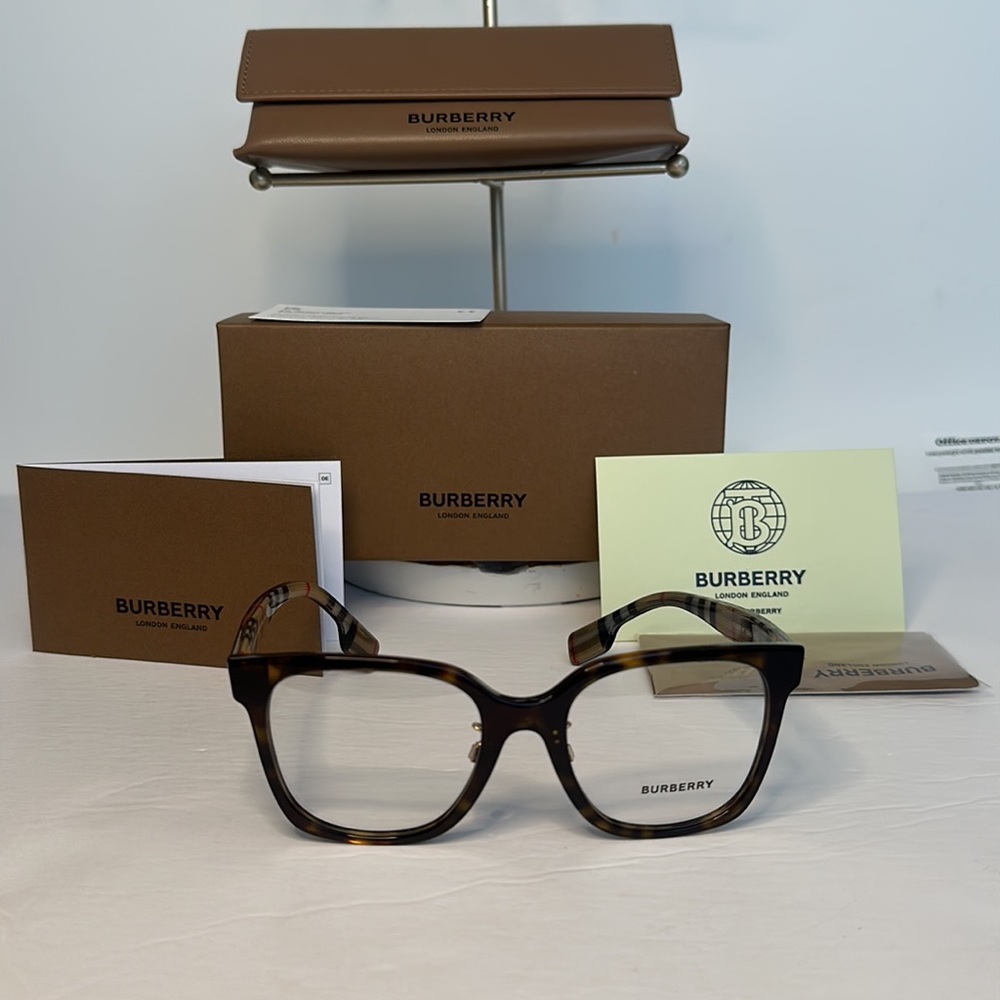 BURBERRY BE2347 EVELYN square Oversized Eyeglasses - Picture 1 of 14